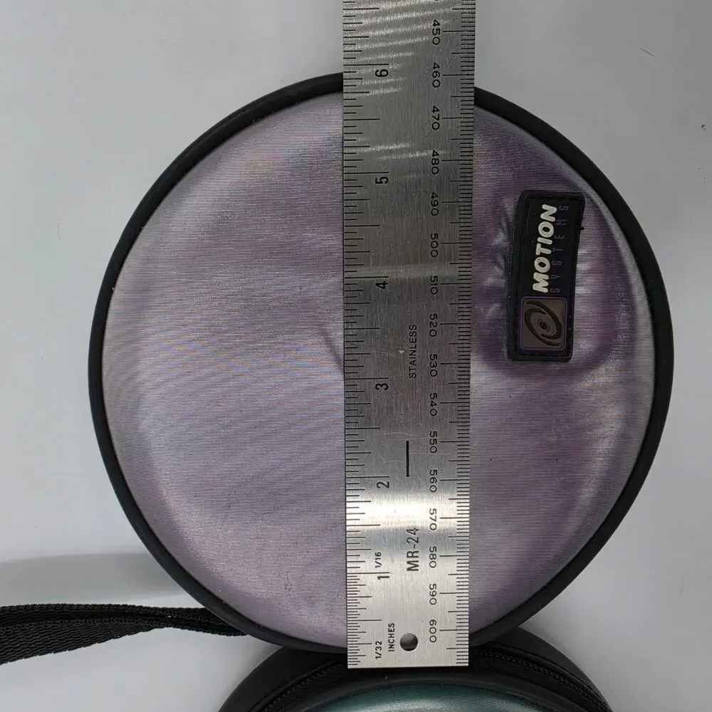 Vintage Motion 24 CD DVD Storage Case Round Zipper Media Holder Lot of 2